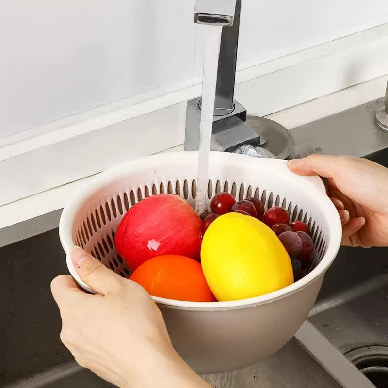 Versatile 6-Piece Kitchen Strainer and Bowl Set for Easy Meal Prep