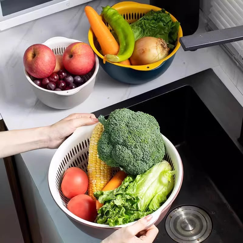 Versatile 6-Piece Kitchen Strainer and Bowl Set for Easy Meal Prep