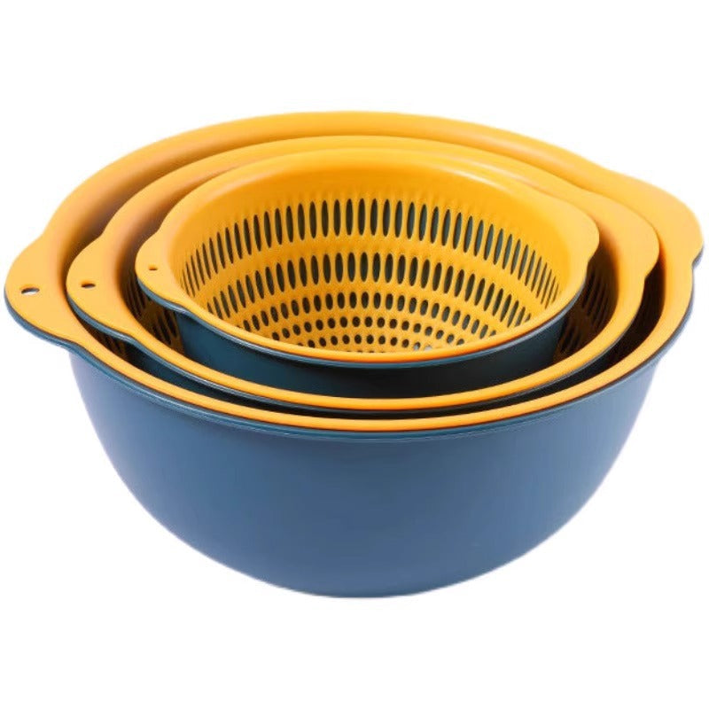 Versatile 6-Piece Kitchen Strainer and Bowl Set for Easy Meal Prep