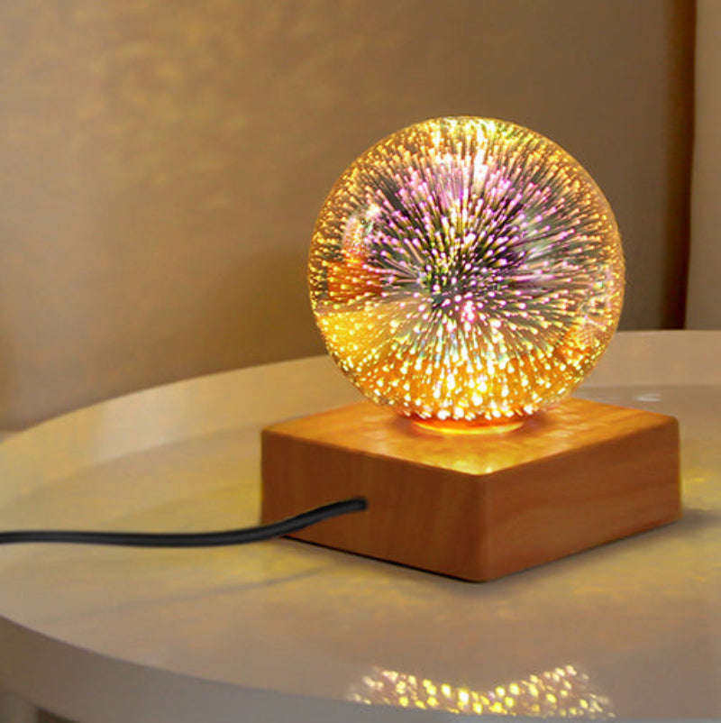 Vibrant Sphere LED Nightstand Lamp - Chic Touch for Any Space