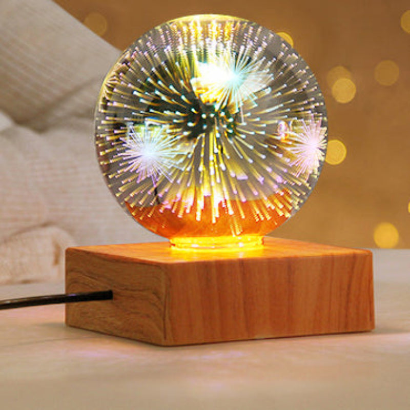 Vibrant Sphere LED Nightstand Lamp - Chic Touch for Any Space