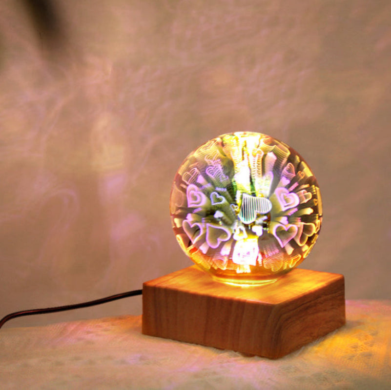 Vibrant Sphere LED Nightstand Lamp - Chic Touch for Any Space