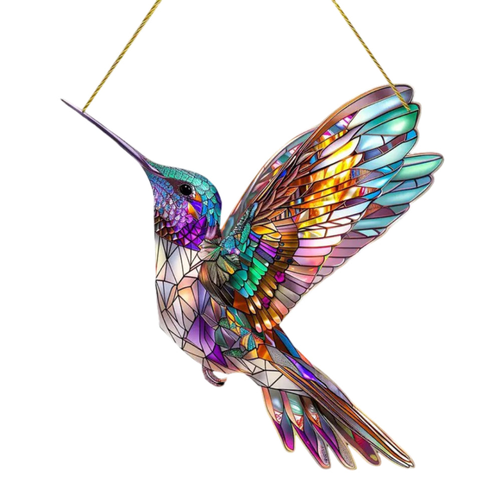 Radiant Hummingbird Window Ornament for Enchanting Light Effects