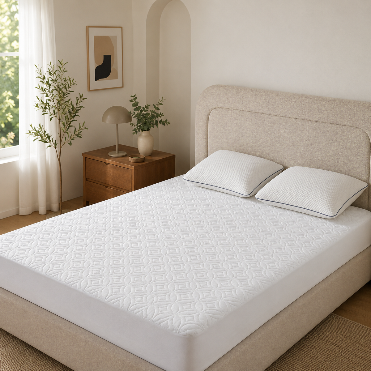 AquaShield | Waterproof Mattress Cover with Soft Quilted Fabric