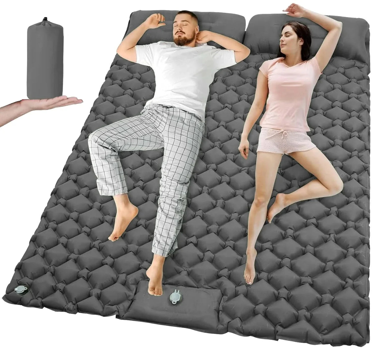 Spacious TravelMate Air – Extra Wide Inflatable Camping Bed