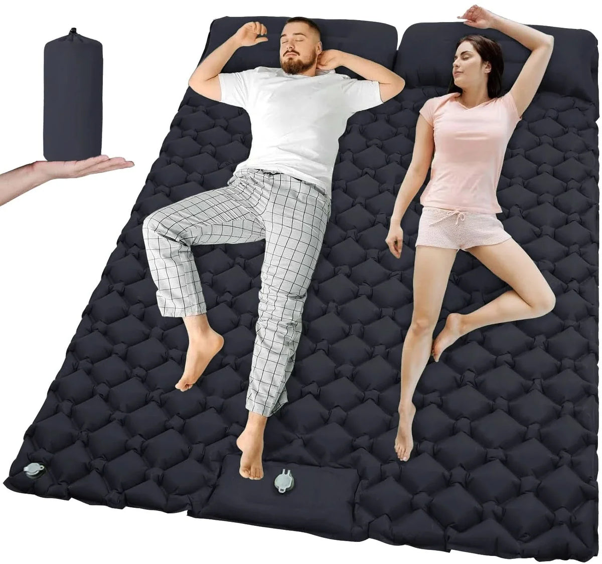 Spacious TravelMate Air – Extra Wide Inflatable Camping Bed