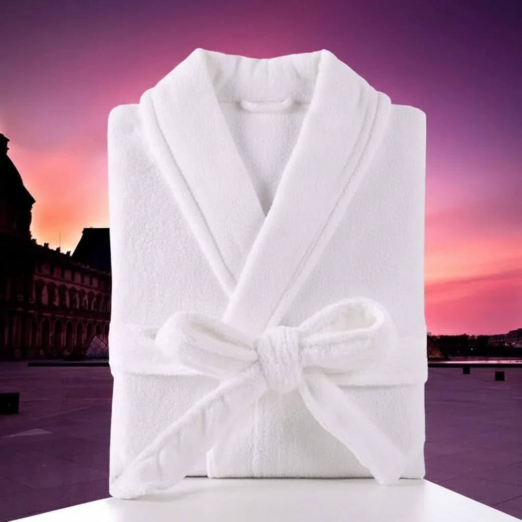 SereneWrap – Luxurious Hooded Cotton Bathrobe for Relaxation