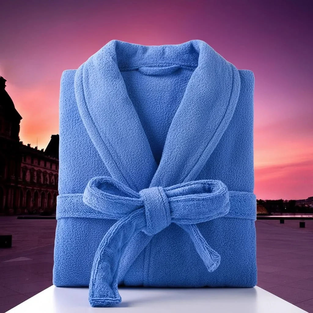 SereneWrap – Luxurious Hooded Cotton Bathrobe for Relaxation