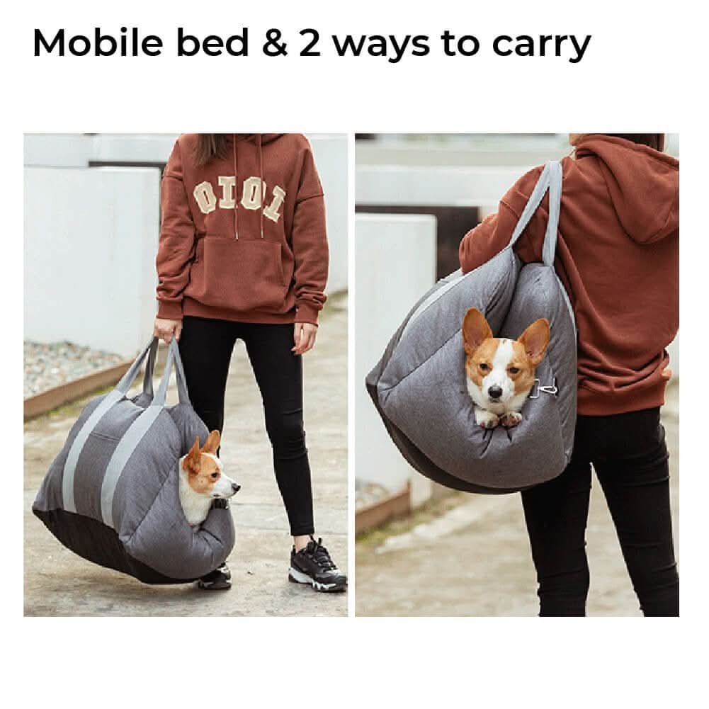 TravelBuddy - Adjustable Dog Seat Bed with Secure Straps for Ultimate Comfort