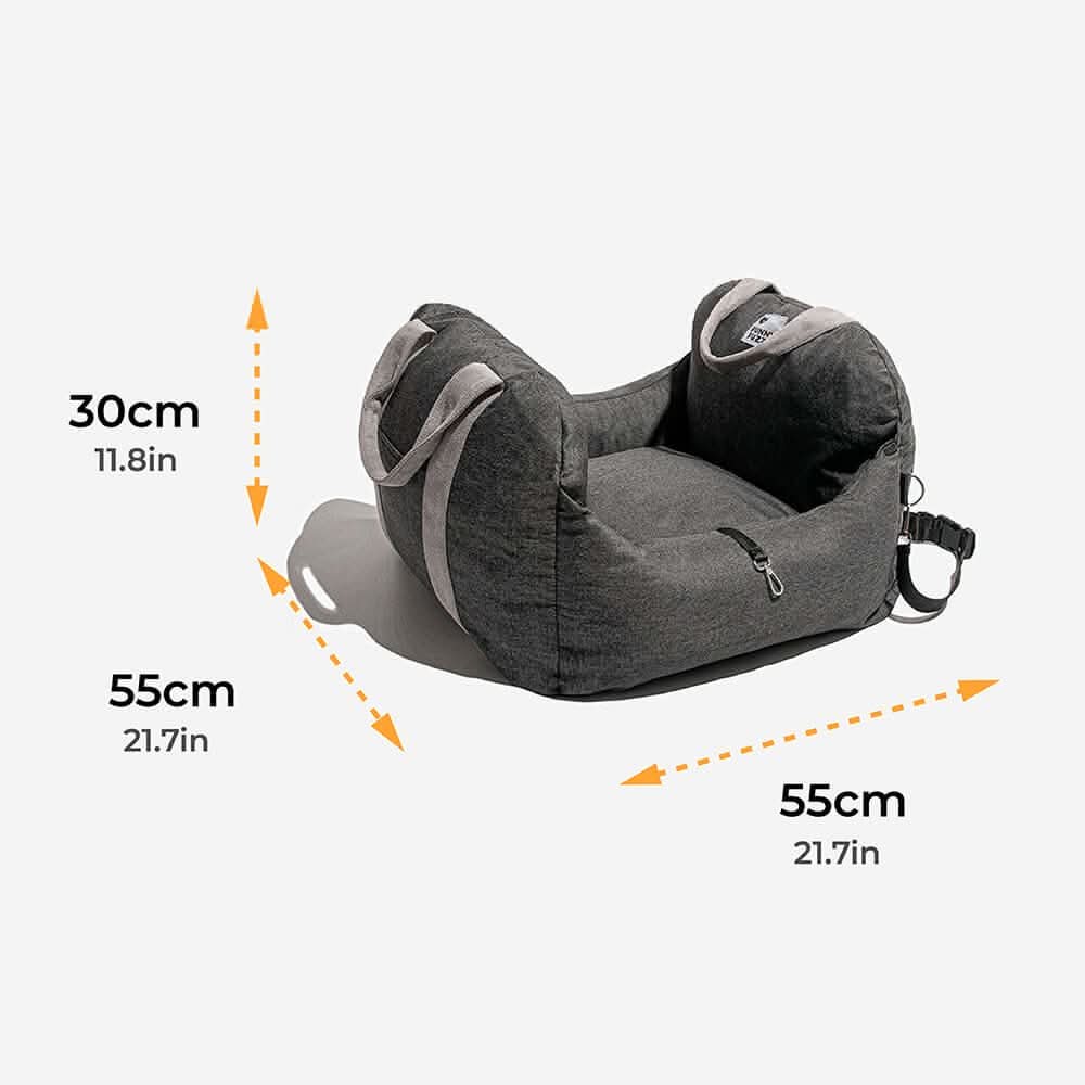 TravelBuddy - Adjustable Dog Seat Bed with Secure Straps for Ultimate Comfort