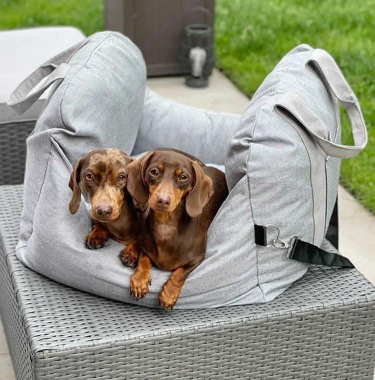 TravelBuddy - Adjustable Dog Seat Bed with Secure Straps for Ultimate Comfort