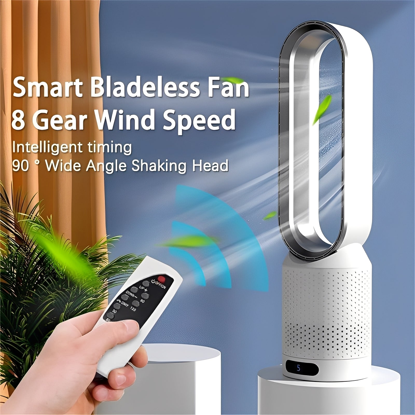 Smart Airflow Enhancer | Bladeless Fan with Remote Control