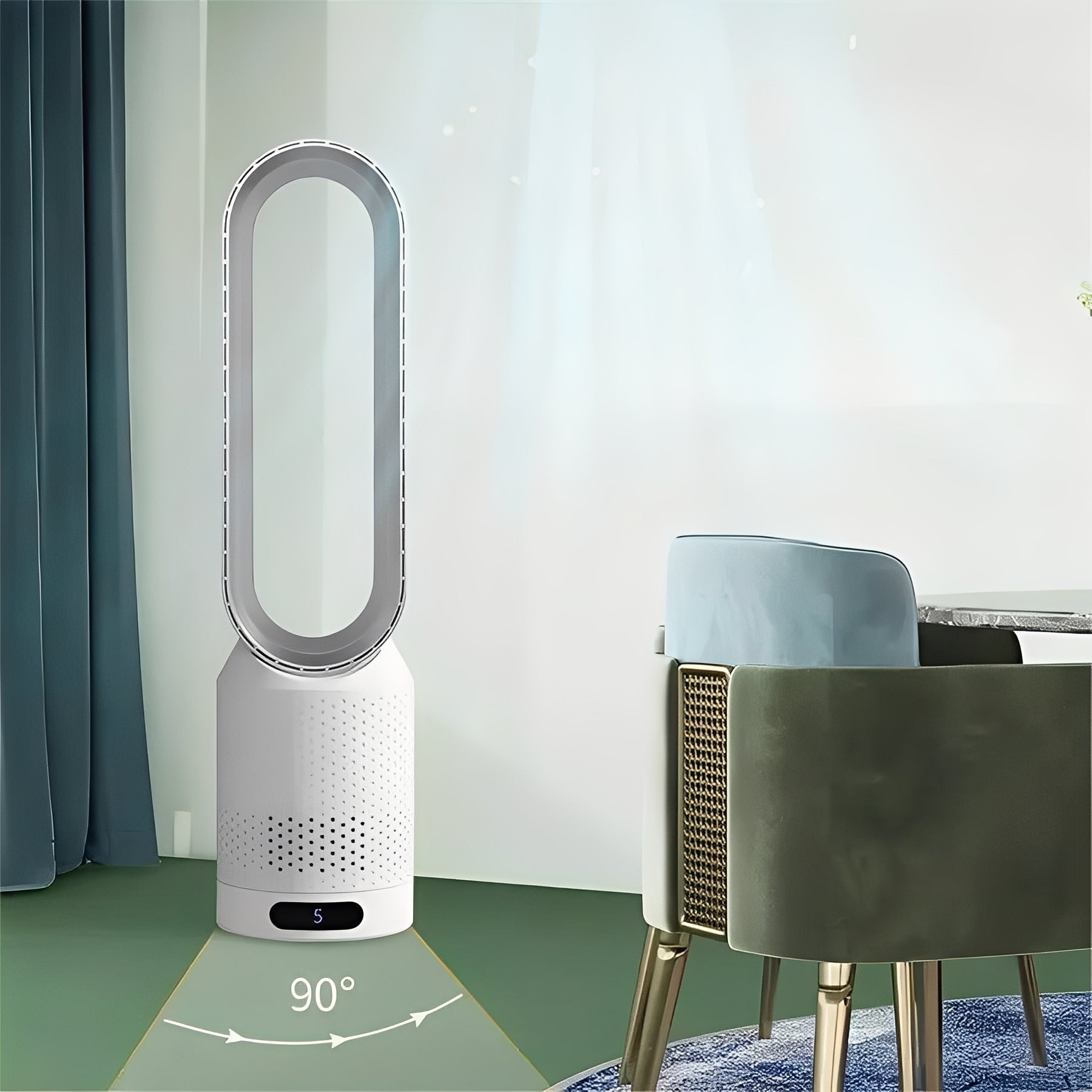 Smart Airflow Enhancer | Bladeless Fan with Remote Control