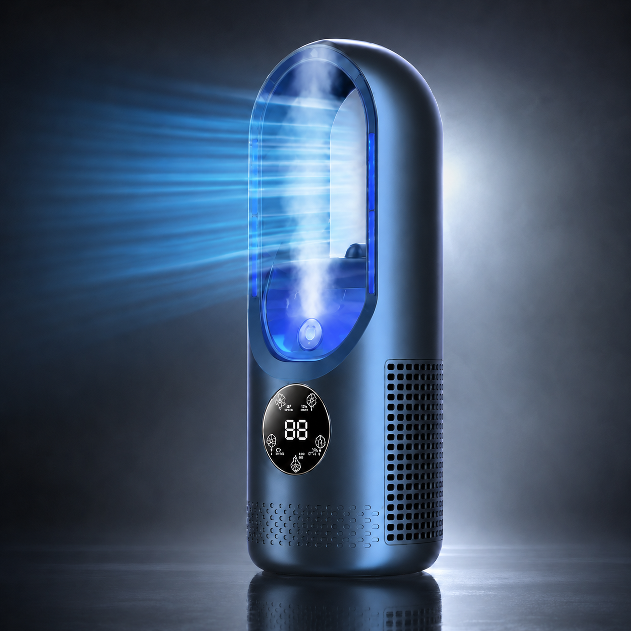 Sleek Bladeless Personal Cooling Device | Quiet Compact Fan