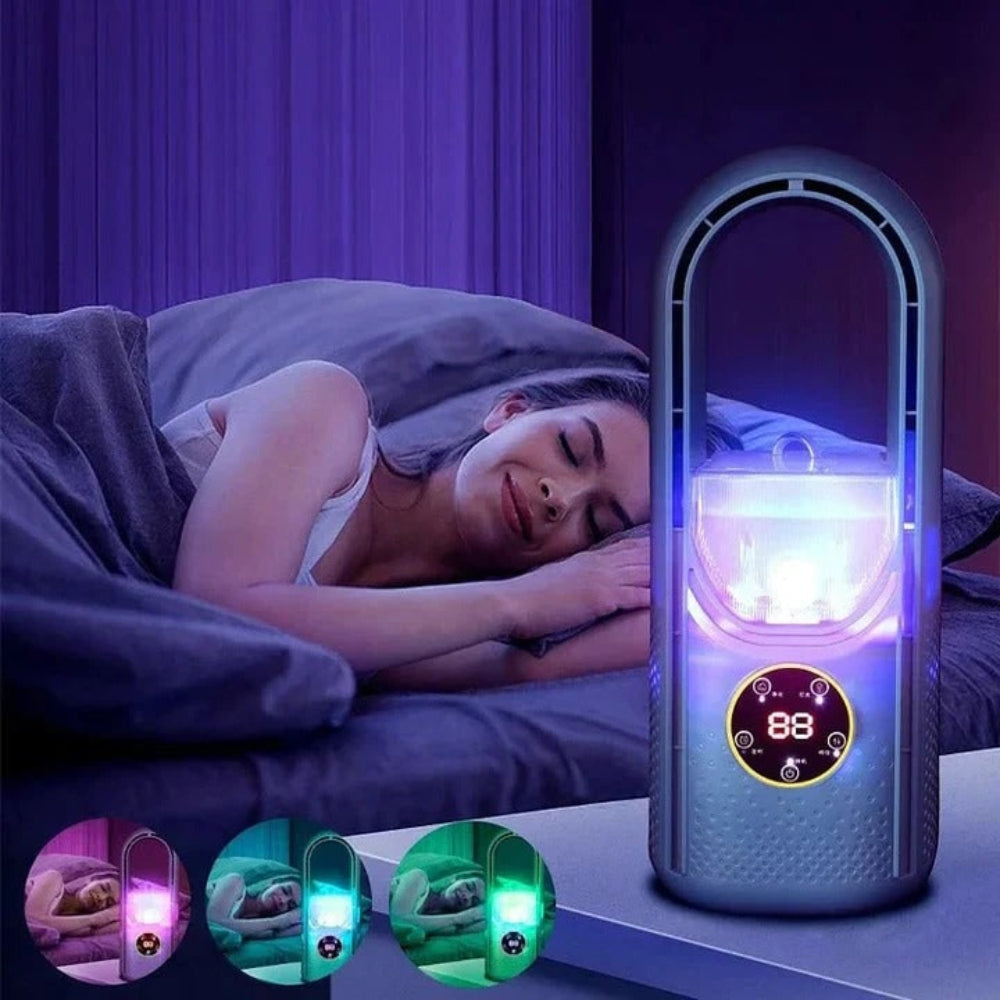WhisperCool Portable Bladeless Air Conditioner for Peaceful Spaces