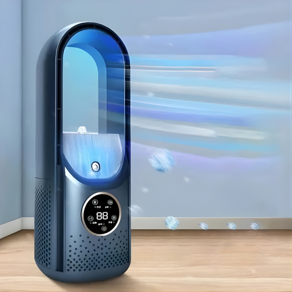 WhisperCool Portable Bladeless Air Conditioner for Peaceful Spaces