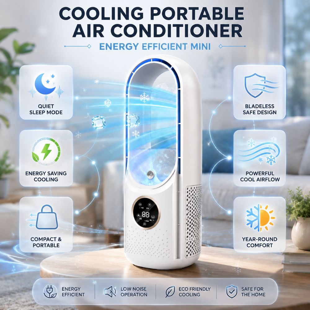 SleekAir Mini | Ultra-Quiet Portable Cooling Solution