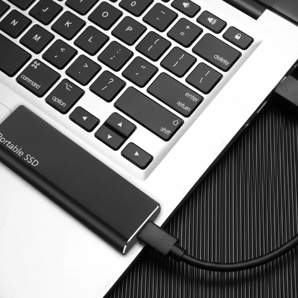 Sleek 4TB USB-C External Drive | Ultra-Thin Portable Storage