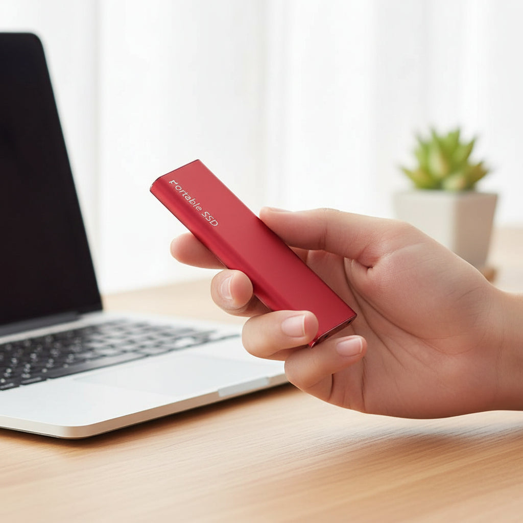 Sleek 4TB USB-C External Drive | Ultra-Thin Portable Storage