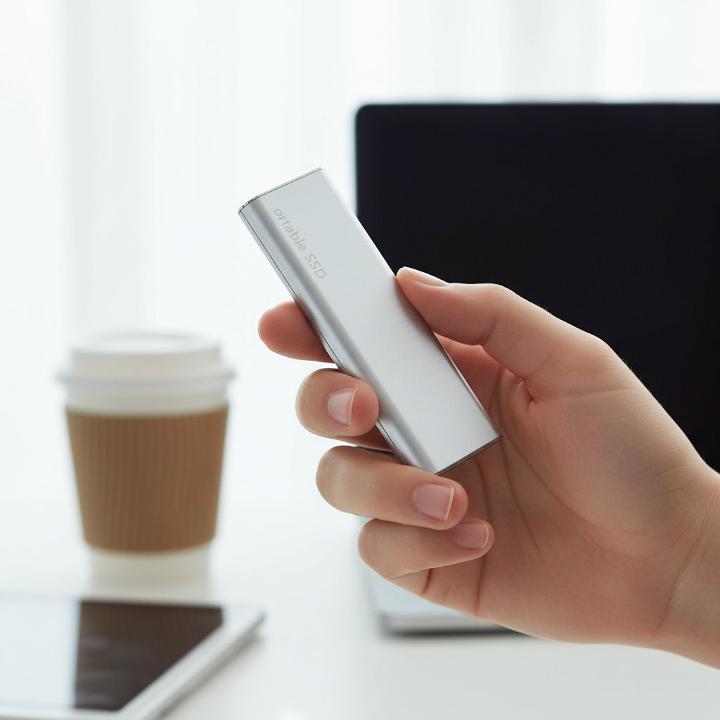 Sleek 4TB USB-C External Drive | Ultra-Thin Portable Storage