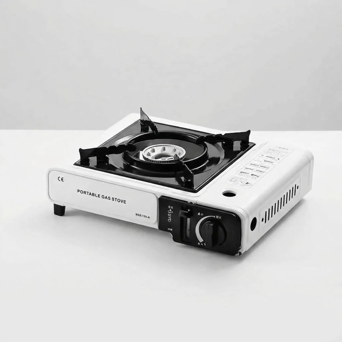 Portable Single-Burner Gas Stove for Camping and Outdoor Use