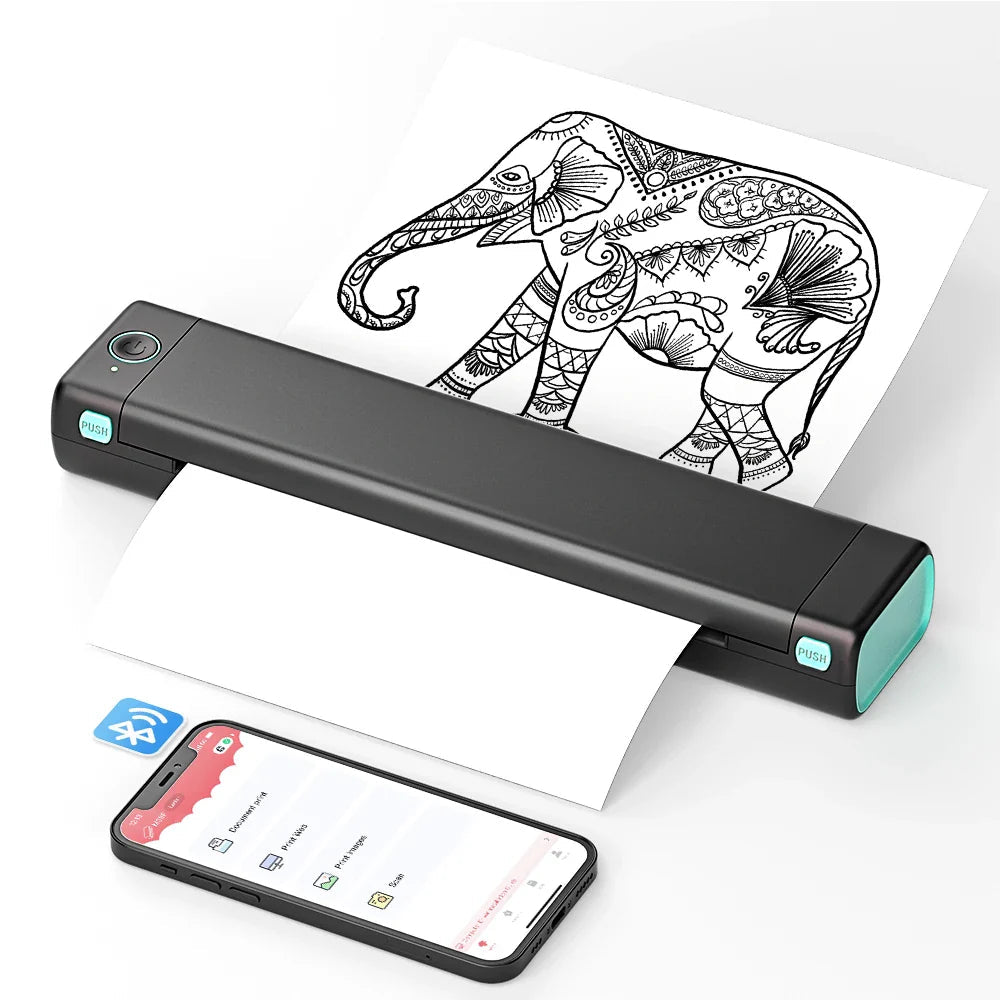 Portable Bluetooth Printer for Effortless Travel Printing