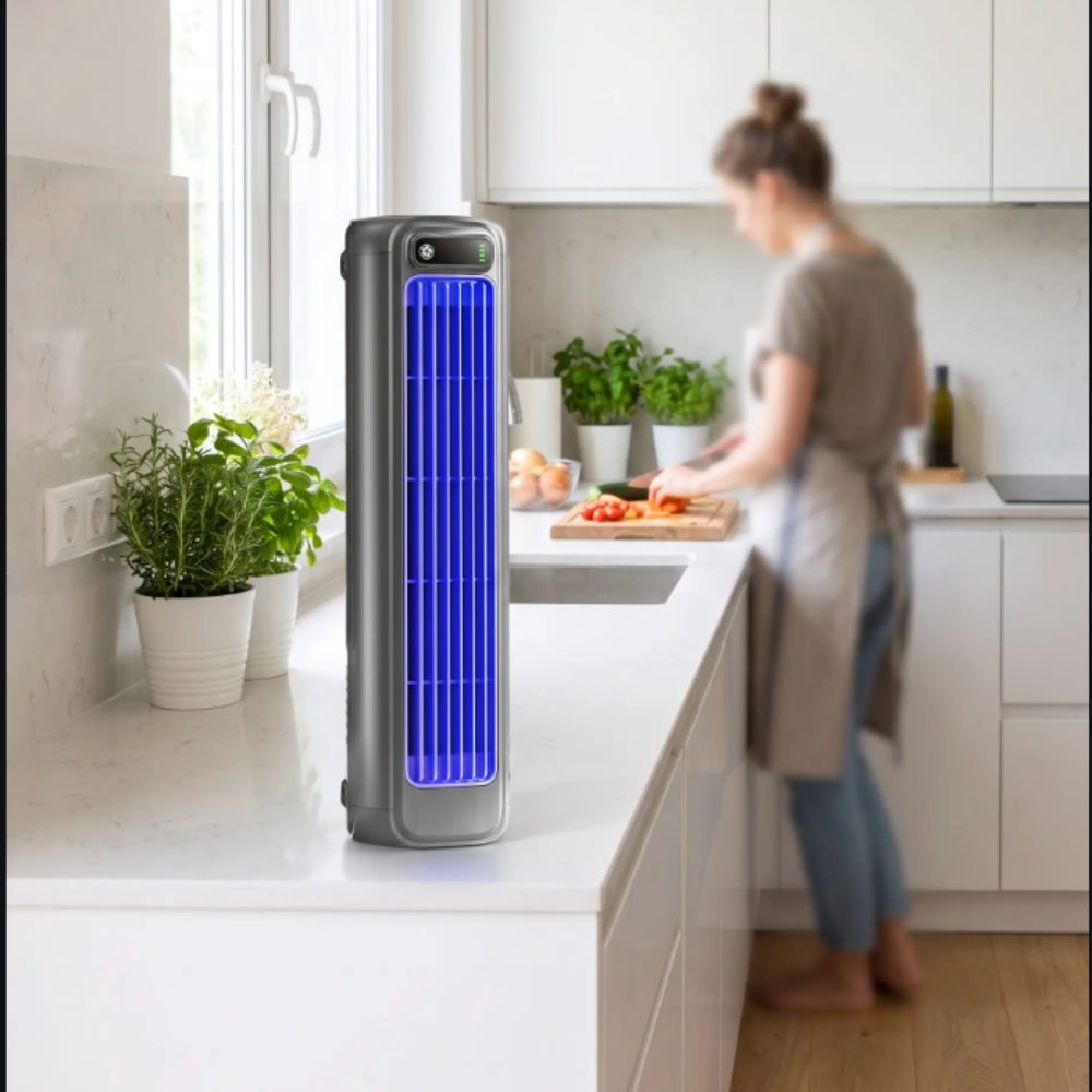 Portable Wall Fan with Rechargeable Battery for Instant Relief