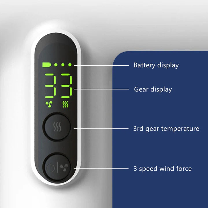 Portable Cordless Hair Styler with Custom Speed & Heat Settings