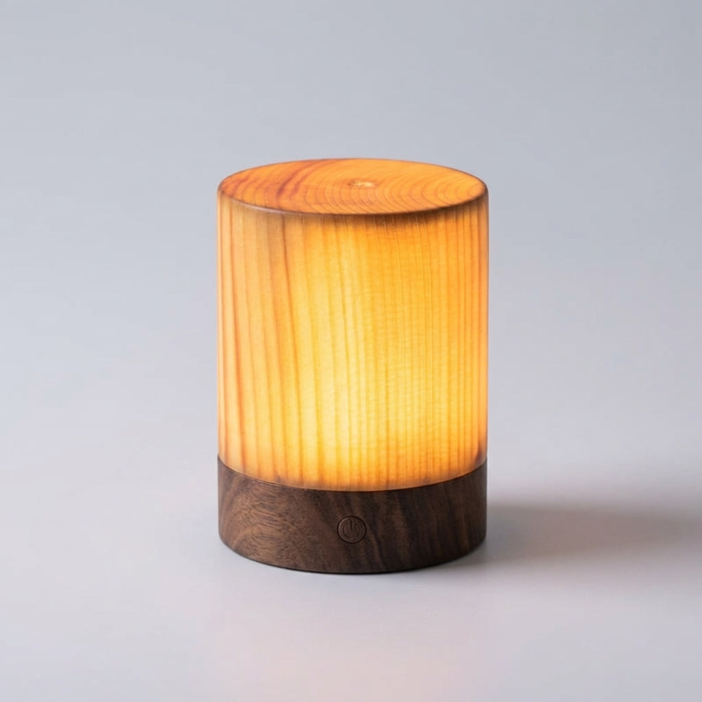 Warm LED Table Lamp for Cozy Atmosphere - Compact Design