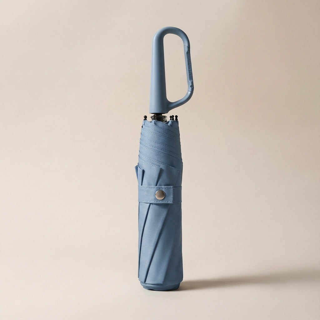 Folding Umbrella with Clip – Compact Design for Easy Carrying