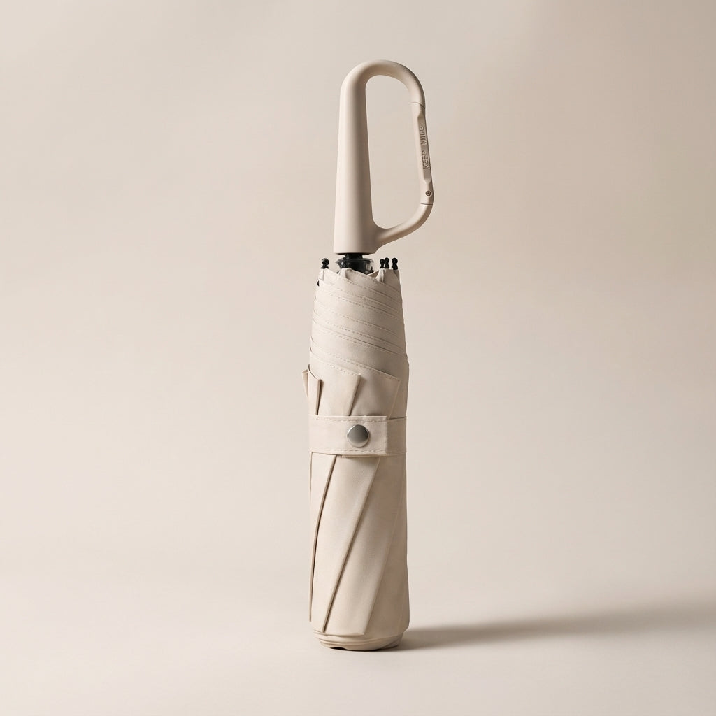 Folding Umbrella with Clip – Compact Design for Easy Carrying