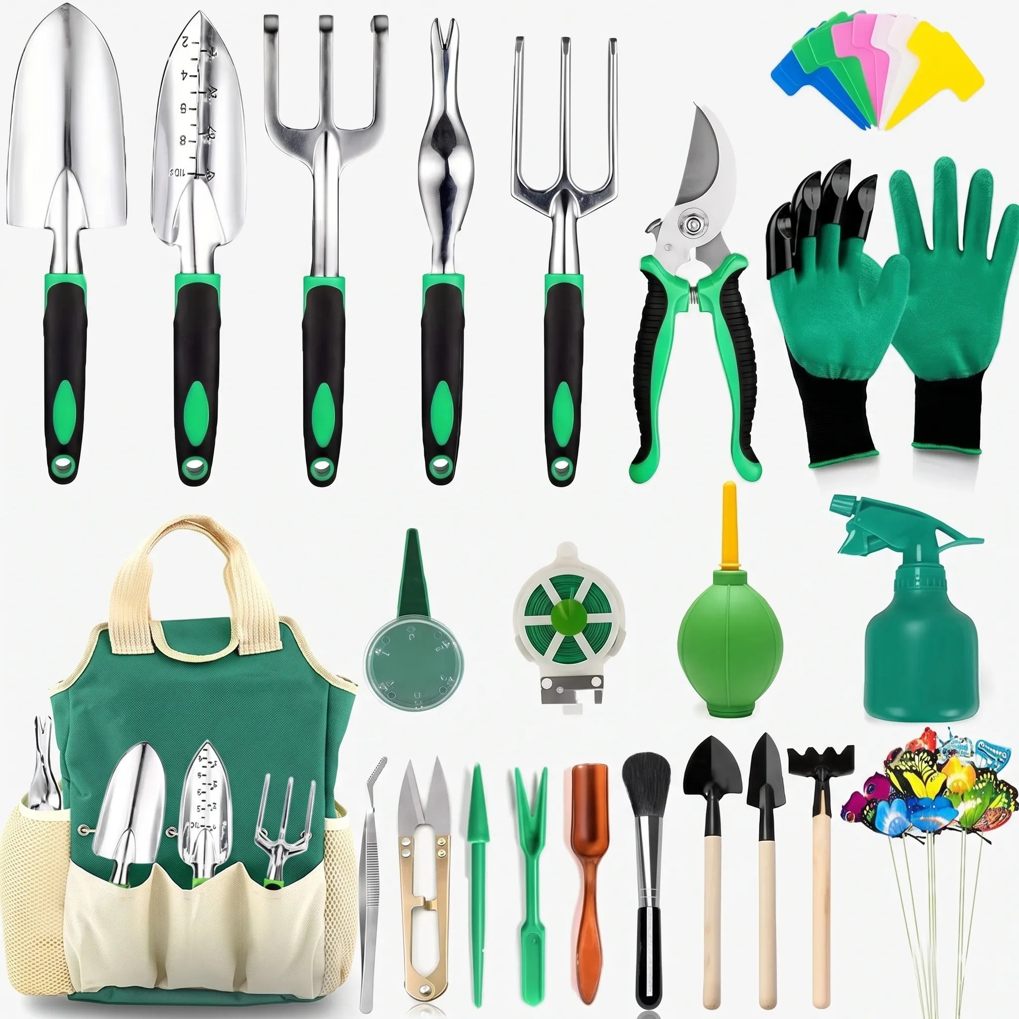 Complete Set of Hand Tools for Gardening and DIY Projects