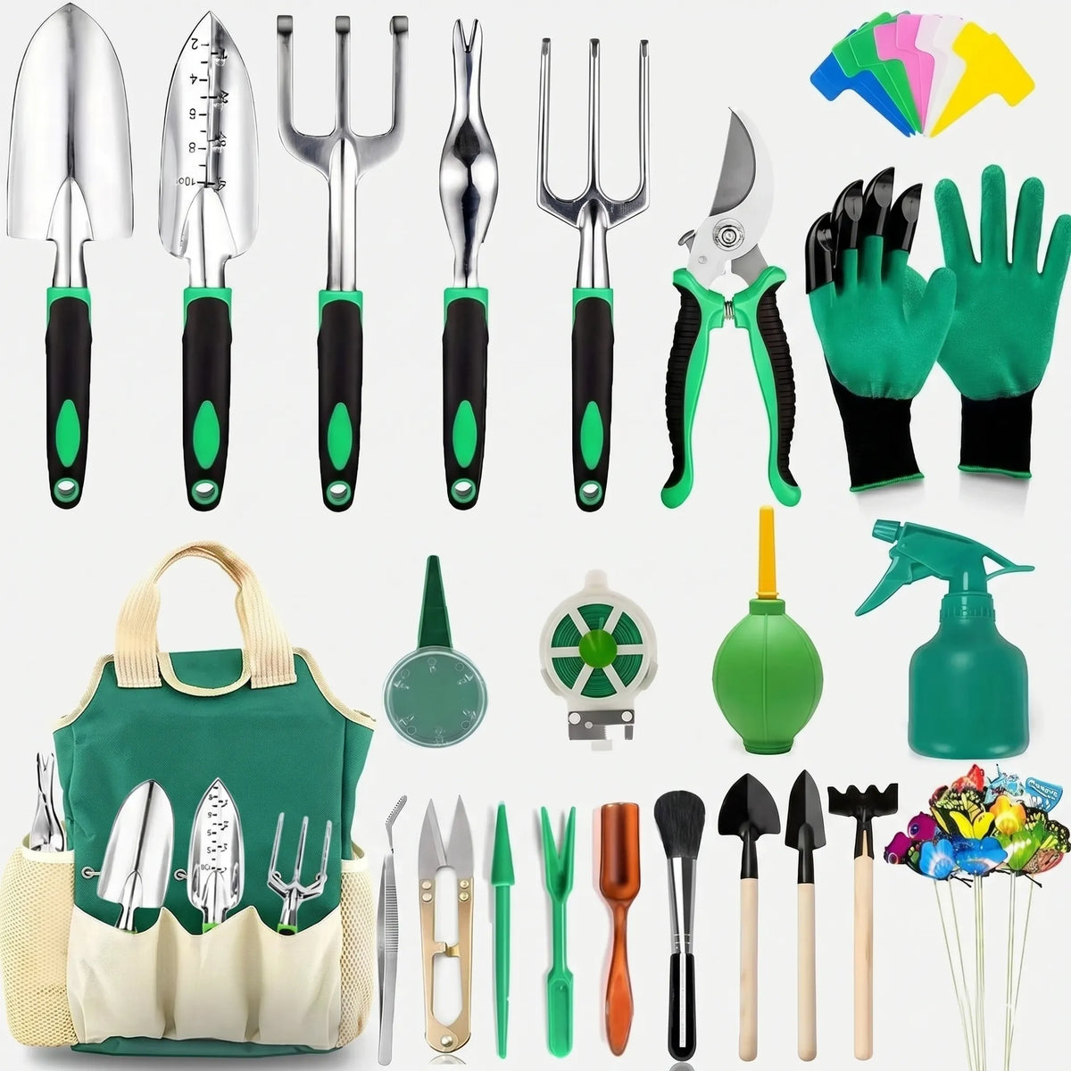 Complete Set of Hand Tools for Gardening and DIY Projects