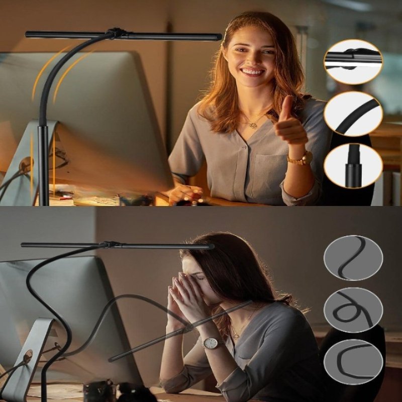 Sleek LED Task Light | 25 Modes & Adjustable Brightness | Eye-Friendly Design