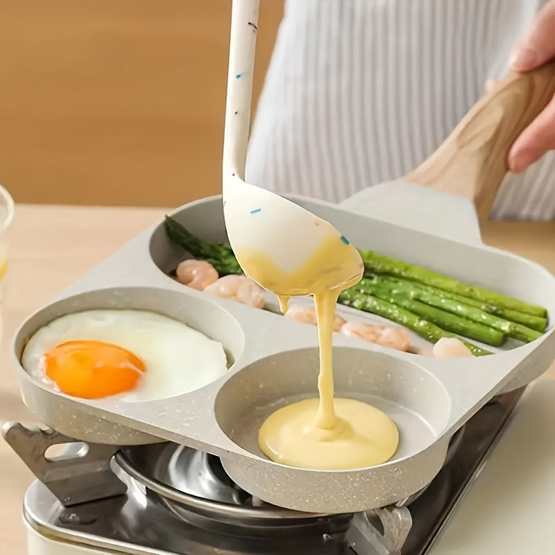 Versatile Aluminum Multi-Compartment Cooking Pan