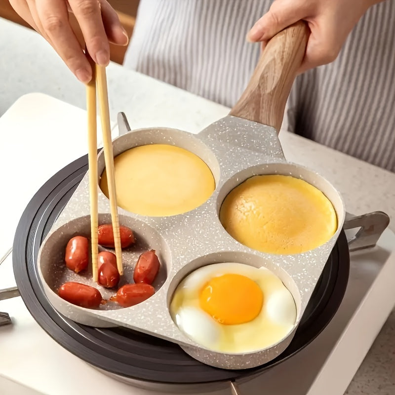 Versatile Aluminum Multi-Compartment Cooking Pan