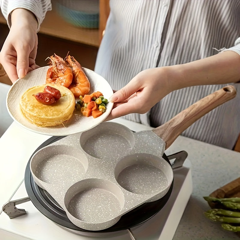 Versatile Aluminum Multi-Compartment Cooking Pan