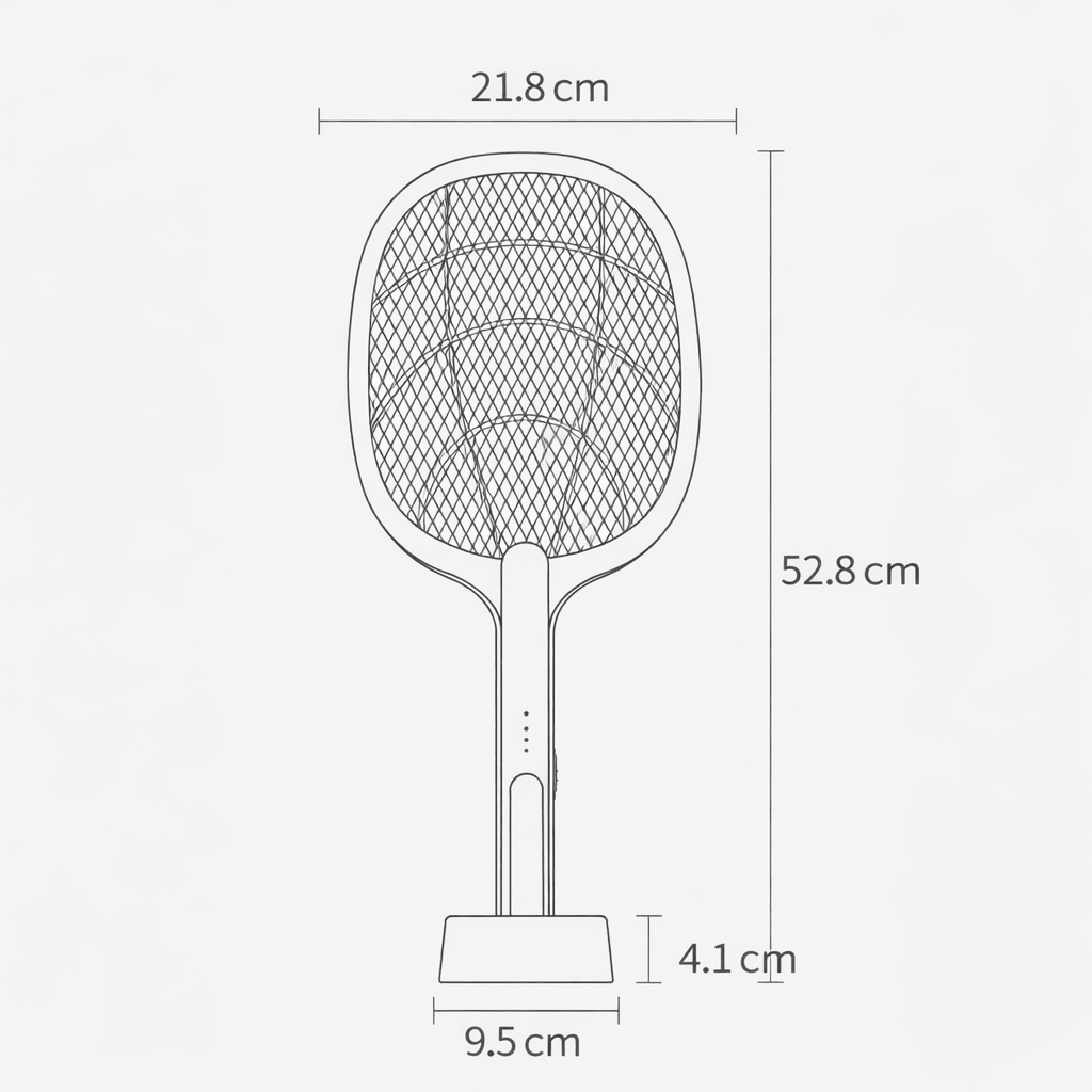 BuzzBuster – Rechargeable Electric Mosquito Zapper with Safety Guard
