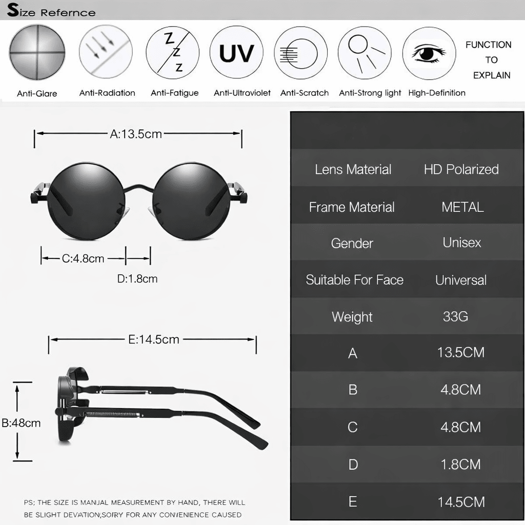 Timeless Shades – Polarized UV400 Protection Sunglasses
