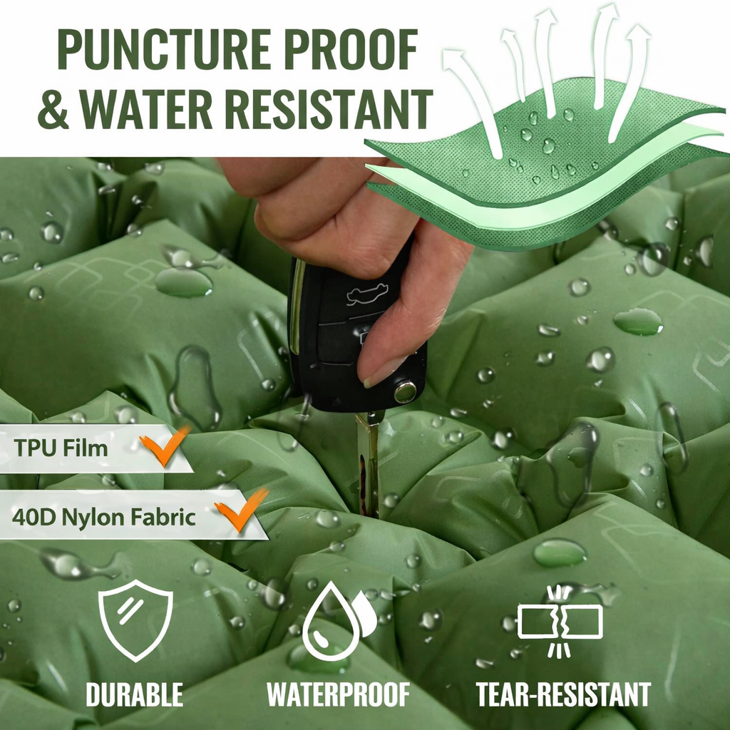 Spacious TravelMate Air – Extra Wide Inflatable Camping Bed