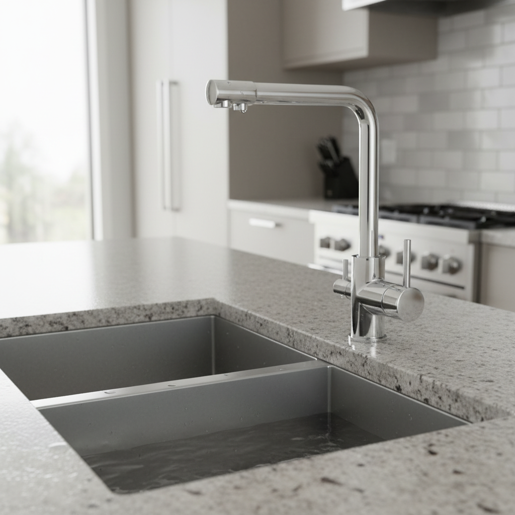 DuoStream - Double Outlet Stainless Steel Kitchen Faucet