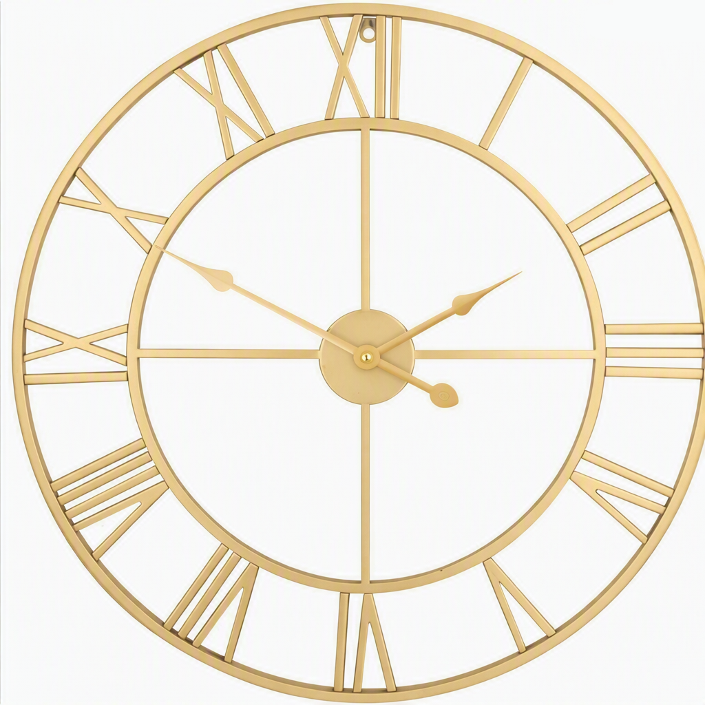 SerenityTime - Vintage-Inspired Silent Wall Clock for Elegant Spaces