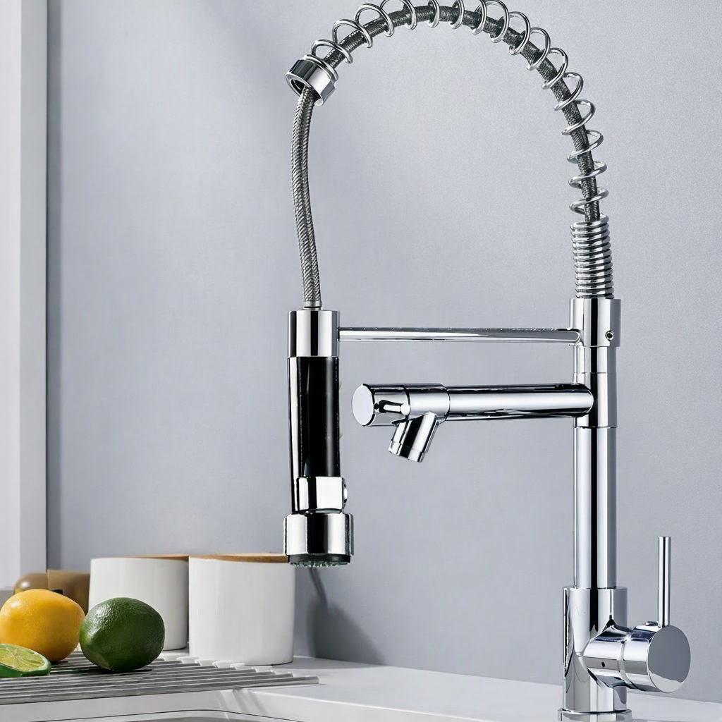 Streamline Kitchen Mixer with Pull-Down Feature for Modern Spaces