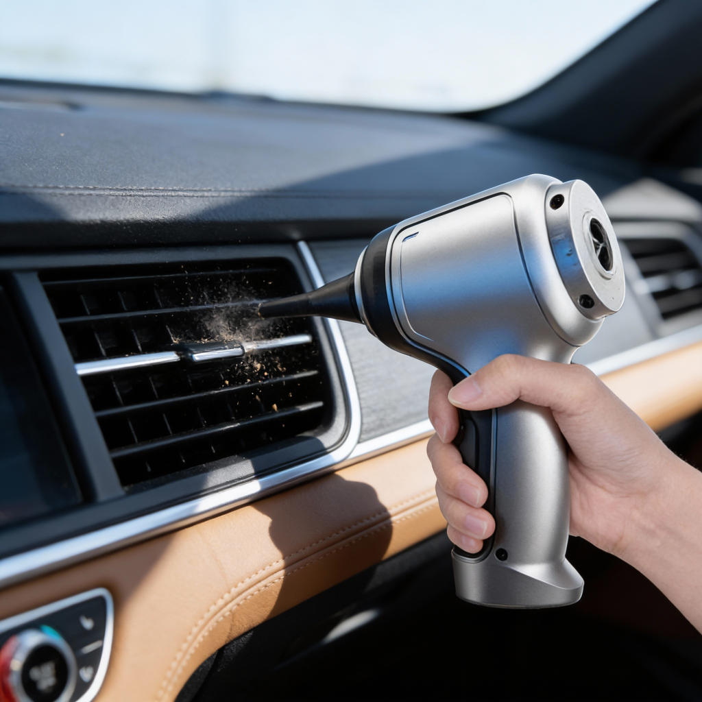 Portable Rechargeable Car Vacuum for Effortless Cleaning
