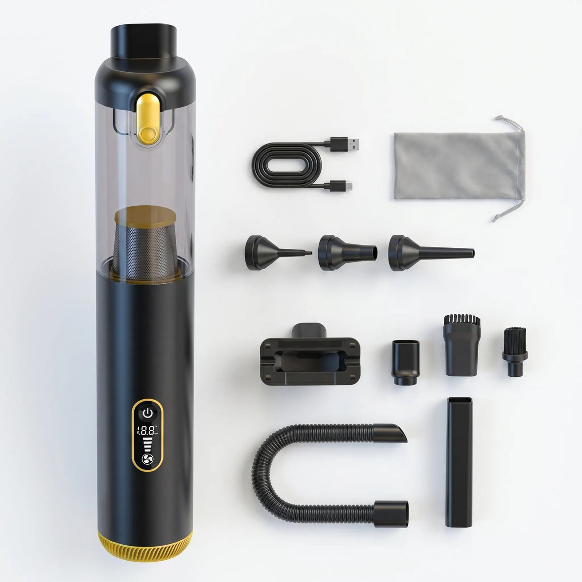 Versatile Cordless Vacuum with Adjustable Power Settings