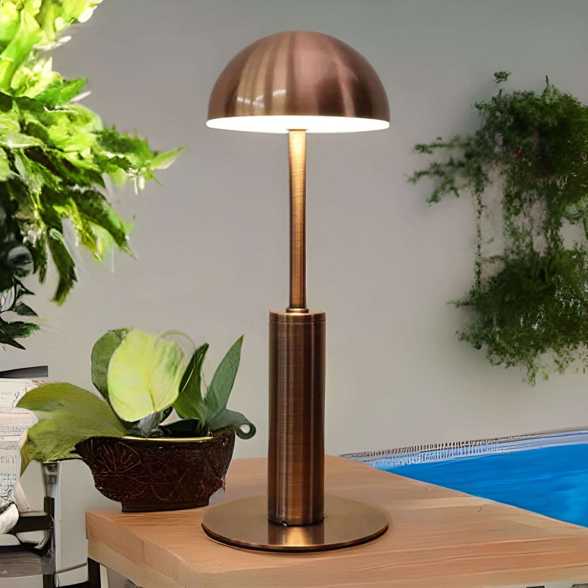Portable Touch-Dimmed LED Table Lamp with Rechargeable Battery
