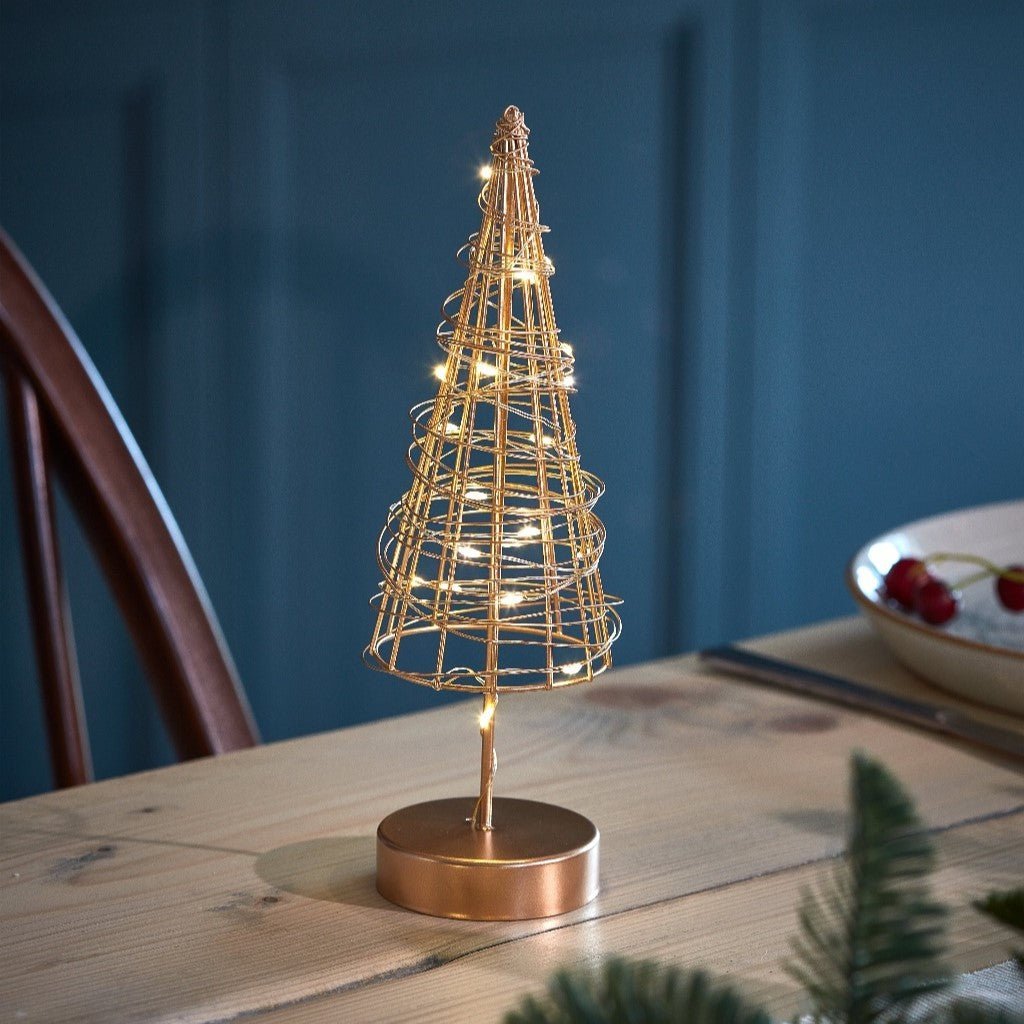 Portable LED Table Lamp with Elegant Gold Finish
