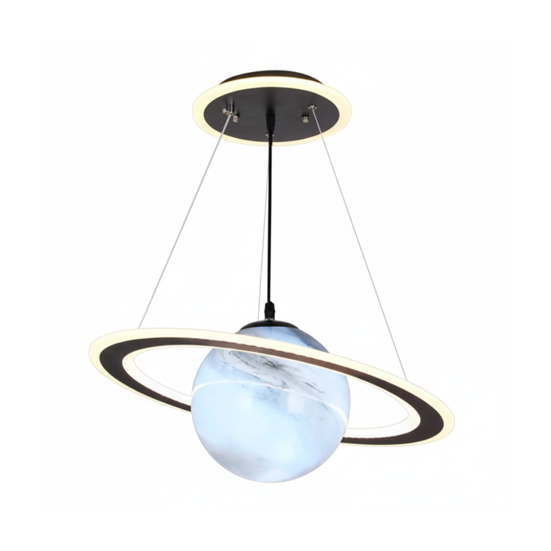 Children's LED Hanging Light Fixture - Starry Night Design