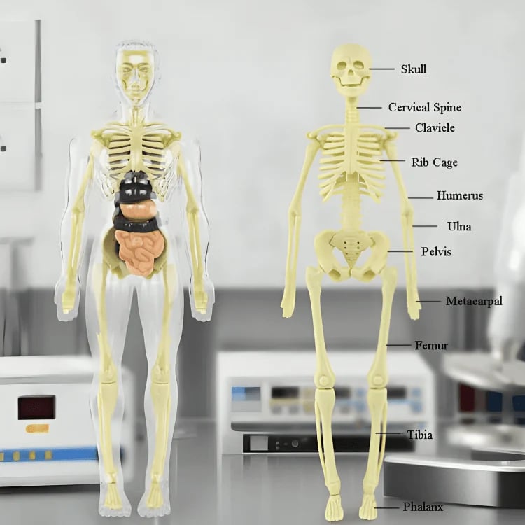 3D Anatomy Model Transparent Removable Organs