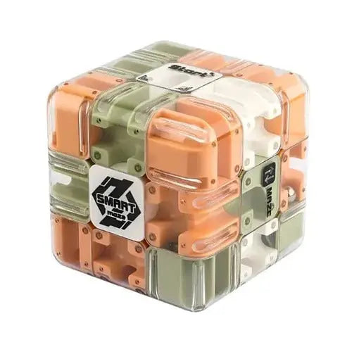 3D Maze Cube Transparent ABS Stainless Steel Ball